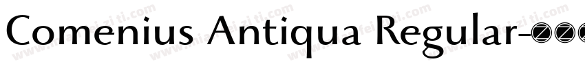 Comenius Antiqua Regular字体转换